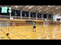 新潟県中学生 男子松澤対女子渡邊　 badminton バドミントン 배드민턴 羽毛球 シングルス