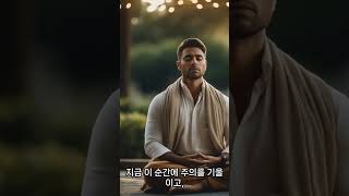 현재 순간에 집중함으로써 과거의 후회나 미래의 불안에서 벗어나라