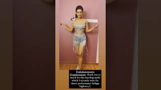 Actor Payal Rajput ' s New Butterfly type outfit 🥳