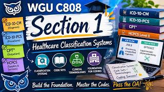 C808 Section 1 podcast overview Healthcare Classification Systems