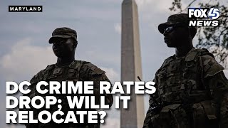 Crime rates drop in D.C. with National Guard, but is crime relocating nearby?