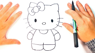 Cómo dibujar a Hello Kitty paso a paso | Dibujo fácil de Hello Kitty