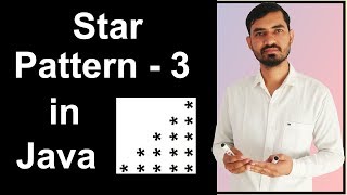 Star Pattern - 3 Program (Logic) in Java by Deepak
