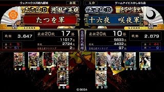 戦国大戦 頂上対決 [2014/10/18] たつを VS 十六夜　咲夜