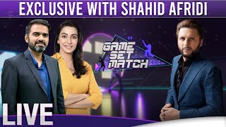 LIVE 🔴 Game Set Match with Sawera Pasha | Shahid Afridi | SAMAA TV | 12 August 2022