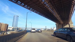 Brooklyn Bridge~FDR Dr, New York [4K]