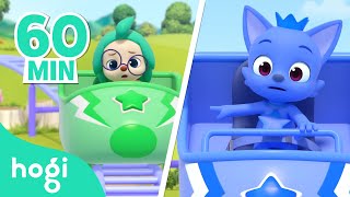 Learn Colors with Roller Coaster and more! | Kids Learn Colors | Compilation | Pinkfong Hogi