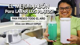 🟣 PODEROSO JABÓN LÍQUIDO  de LAVAR  PLATOS! | Cómo BRILLAR las OLLAS Fácil y Rápido