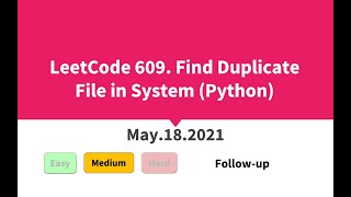Leetcode Find Duplicate File In System Python By Mp3 Mp4 Download