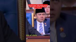 Moment mayor Teddy sampe melotot saat Erdogan hendak mendorong kursi Prabowo #shorts