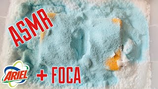 ASMR - 🧜🏻‍♀️ Ariel \u0026 Foca 🦭 Laundry Powder. Crispy, Crunchy, Relaxing Sounds. (Satisfying)