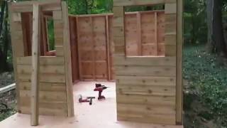 Cozy Cabin Playhouse Kit Build - Outdoor Living Today
