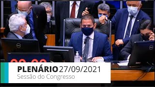 Sessão do Congresso (Câmara) - Deputados aprovam mudanças na LDO para garantir Auxílio Brasil -27/09