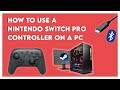 How To Use A Nintendo Switch Pro Controller On A PC With Steam - Wired & Wireless