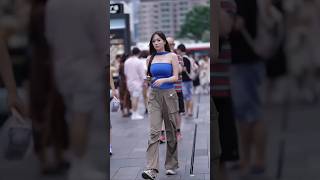 Beautiful girl street fashion style tiktok video #shorts #trending #beautiful #tiktok