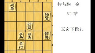 【5手詰】玉を下段に【きのぶの詰将棋】