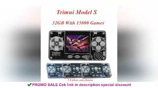 New 2.0 inch TRIMUI Model S A66 Version Mini Pocket Handheld Game Console 32GB 15000 Retro Video Gam