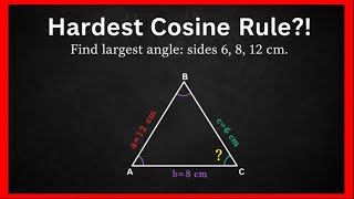 Mastery: Cosine Rule Mystery Angle Reveal | Trigonometry