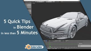 5 Quick Tips in Blender in less than 5 Minutes