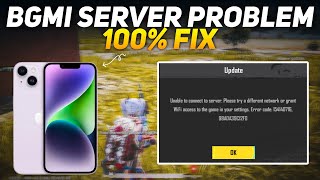 FIX BGMI UNABLE TO CONNECT TO SERVER PROBLEM IN IPHONE 🔥 BGMI SERVER PROBLEM SOLUTION