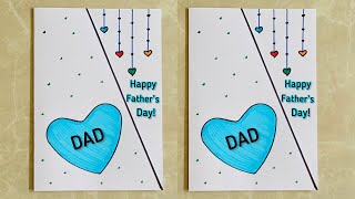 Easy DIY FATHERS DAY Card🥰 Best White Paper Card for Father’s Day Without Glue🥰 Best Card for dad