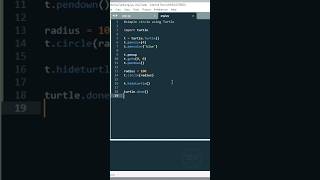 Learn Python Turtle: Drawing Circle made easy || @PurpleCode404 || #python #pythonprogramming