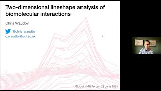 Two-dimensional lineshape analysis of biomolecular interactions | Dr. Chris Waudby | Session 30