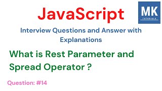 JavaScript Interview Questions - #14 | What is Spread Operator and Rest Parameter ? #js #typescript