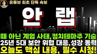 [안랩 주가전망] 때 아닌 계엄 사태 정치테마주 시즌, 25년 5대 보안 위협 대응이 성장 동력!