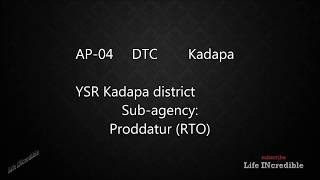 DTC RTO code List of Andhra Pradesh