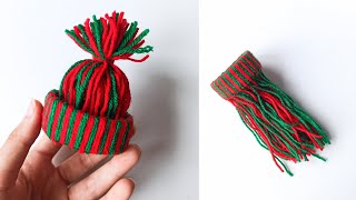 Mini hat | Christmas toy DIY 🎄⛄❄️ | Beginners friendly