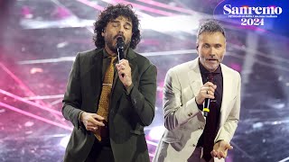 Sanremo 2024 - Renga e Nek cantano un medley dei loro successi
