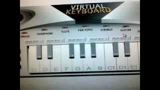 ode to joy on virtual keyboard