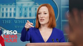 WATCH LIVE: White House press secretary Jen Psaki holds news briefing