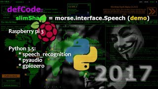 Speech Recognition interface - Raspberrypi 3 - Python 3.5 - 2017