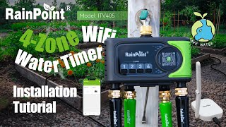 #RainPoint | 4-Zone WiFi Water Timer Installation Tutorial | Smart Irrigation Setup Step-by-Step 🌱