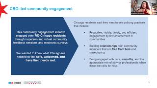 Webinar: Chicago Police Department's Community-Focused Policing Project Webinar (May 8, 2025)
