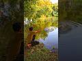 Wow 😲 amazing boy catching a big giant fish in village pond #bass #fish_video #timelapsevideo #gaint