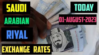 Saudi Arabian Riyal Exchange Rates Today 01 august 2023
