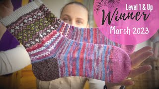 MARCH 2023 - Socks for Anita MARCH 2023 winner / March Socks knitting pattern