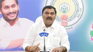 Minister for Social welfare Sri Merugu Nagarjuna press meet from Publicity Cell, Secretariat