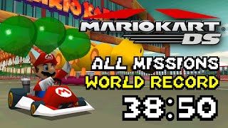 Mario Kart DS - All Missions Speedrun World Record in 38:50