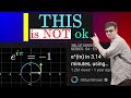 Are 3Blue1Brown and Khan Academy WRONG about Euler’s Formula? / [e to the i pi, e^(i*pi), beautiful]