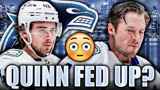 REPORT: QUINN HUGHES ALSO FED UP WITH JT MILLER? Canucks News \u0026 Rumours