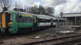 Class 377 departs Lewes - 10/4/2022