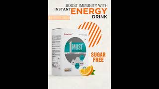 1MUST SMART NUTRITION SUPPORT (5GM EACH) AT EVERY STAGE OF LIFE Sugar Free! Delicious-Orange Flavour