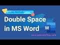 How to double space in Word - 4 easy methods