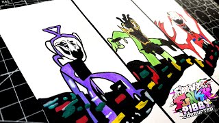 DRAWING Friday Night Funkin' VS Pibby Tubbies | Pibby corrupted x FNF Mod