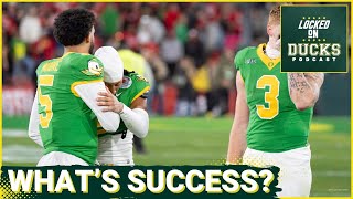 What's success for Oregon in Dan Lanning's 4th season with Dante Moore starting at quarterback?