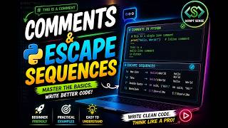 Script Sense: Master Comments and Escape Sequences || Python Basics | Comments & Escape Sequences